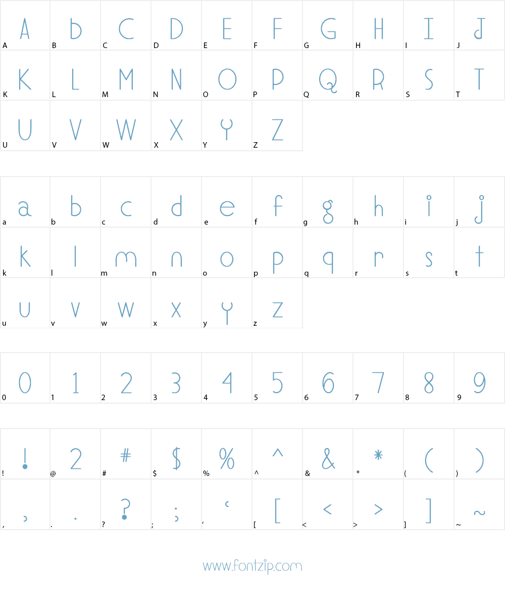 Soul Meets Body Font Character